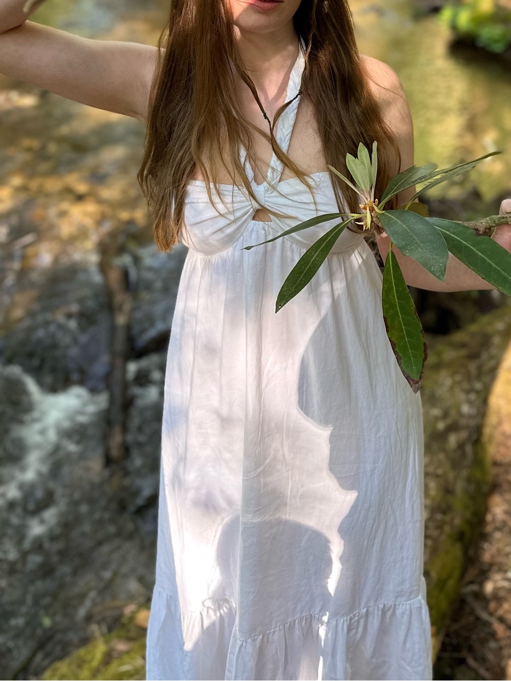 Aerie white maxi dress